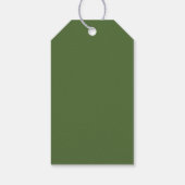 Elegant botanisch blad cadeaulabel (Achterkant)