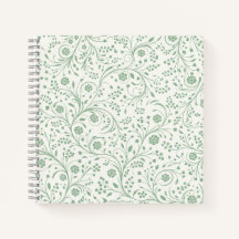 Elegant botanisch bloempatroon – Minimaal natuurge