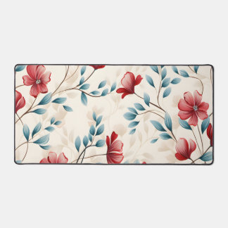 Elegant botanisch bloemtakpatroon bureaumat