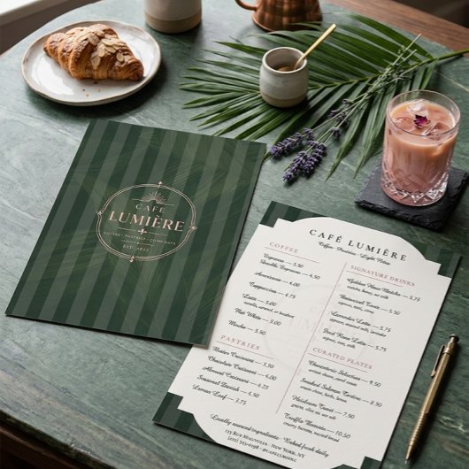 Elegant Botanisch Café Menu