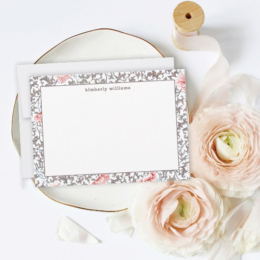 Elegant  Botanisch in neutraal kleuren Bedankkaart