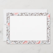 Elegant  Botanisch in neutraal kleuren Bedankkaart (Achterkant)