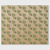 Elegant Botanisch Kraft Hops Patroon Cadeaupapier (Vlak)