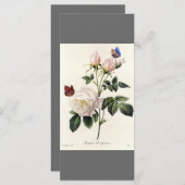 Elegant  botanisch kunstgrijs bladwijzer programma (Voorkant / Achterkant)