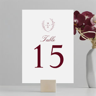 Elegant Botanisch Monogram Roze Huwelijk Kaart