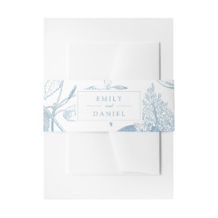 Elegant  botanisch onderzoek uitnodigingen wikkel