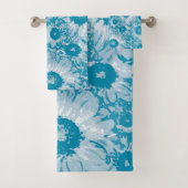 Elegant botanisch patroon bad handdoek (Insitu)