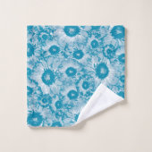 Elegant botanisch patroon bad handdoek (Wasdoekje)