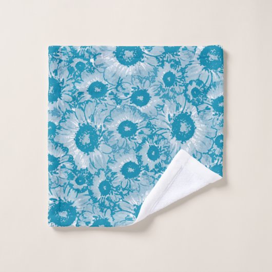 Elegant botanisch patroon bad handdoek (Wasdoekje)