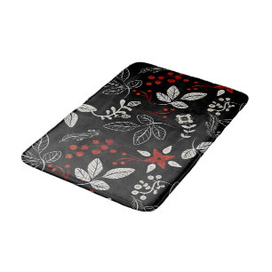 Elegant botanisch patroon badmat