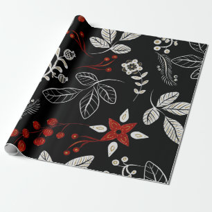 Elegant botanisch patroon cadeaupapier