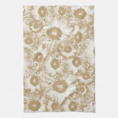 Elegant botanisch patroon theedoek (Verticaal)