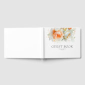 Elegant Botanisch Roos Bloemen Boho Bruiloft Gastenboek (Volledig)