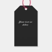 Elegant Botanisch Roos voor kerstmis Cadeaulabel (Achterkant)