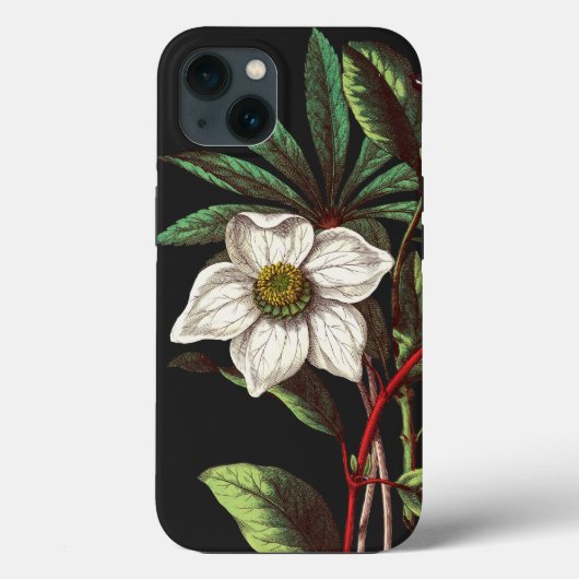 Elegant  Botanisch Roos voor kerstmis Case-Mate iPhone Case (Achterkant)