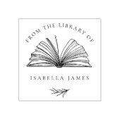 Elegant botanisch uit de bibliotheek van de douane 	rubberstempel (Afrduk)