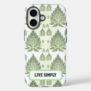 Elegant botanisch varenblad naadloos patroon iPhone 16 hoesje