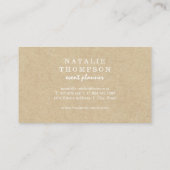 Elegant botanisch Visitekaartje (Achterkant)