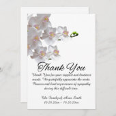 Elegant botanische begrafenis bedankt voor je opme (Voorkant / Achterkant)