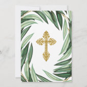 Elegant botanische bevestiging kaart (Achterkant)