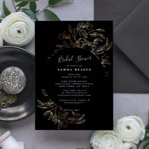 Elegant Botanische Bridal Shower Invitation