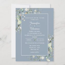 Elegant Botanische Eucalyptus Greenery Hydrangea Kaart