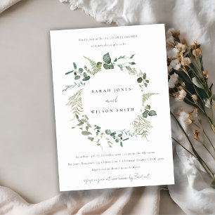 Elegant botanische Eucalyptus met schotel voor par Kaart