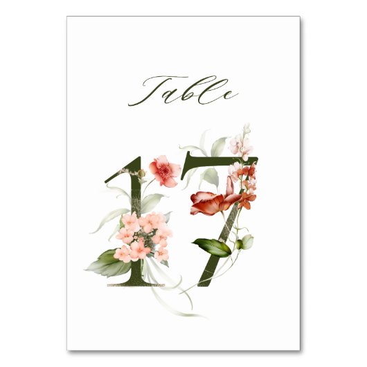 Elegant botanische flora nummer 17, kaart (Voorkant)