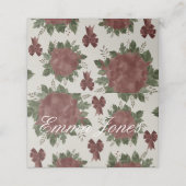 Elegant Botanische Kerstmis (Buitenkant ongevouwen)