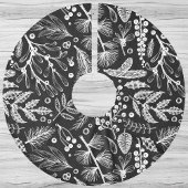 Elegant Botanische Kerstmis Kerstboom Rok