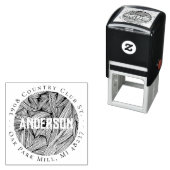 Elegant Botanische Line Art Aangepast adres voor r Zelfinktende Stempel (In situ)