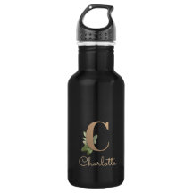 Elegant Botanische monogram Gold Letter C