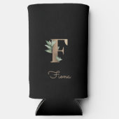 Elegant Botanische monogram Gold Letter F (Voorkant)