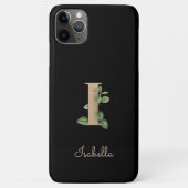 Elegant Botanische Monogram Gold Letter I Case-Mate iPhone Case (Achterkant)