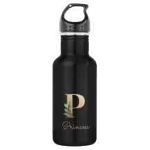 Elegant Botanische monogram Gold Letter P