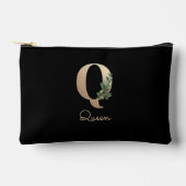 Elegant Botanische monogram Gold Letter Q Etui (Voorkant)