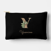 Elegant Botanische monogram Gold Letter Y Etui (Voorkant)