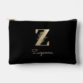 Elegant Botanische monogram Gold Letter Z Etui (Voorkant)