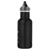 Elegant Botanische monogram Gold Letter Z Waterfles (Rechts)