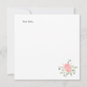 Elegant botanische mooie flora voor mama (Achterkant)