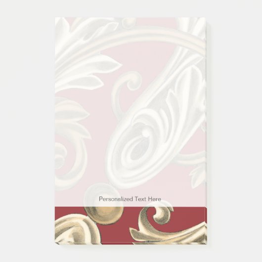 Elegant botanische motif met tangebloed post-it® notes (Voorkant)