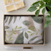 Elegant Botanische Safari Leaves Tissuepapier (Geschenk)