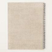 Elegant  botanische wilde bloem planner (Achterkant)