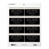 Elégant bougie Compagnie Candle Jar Étiquette (Feuille entière)