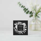 Elégant Bouquet de fleurs blanches | CARTE DE VISI (Debout devant)