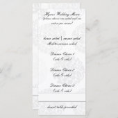 Elégant bouquet Mariage Menus (Devant / Derrière)