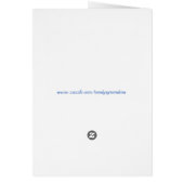 Élégant Bouquet victorien Carte de voeux fixe (Dos)