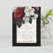 Elegant Bouquet Wedding Sjabloon Kaart (Staand voorkant)