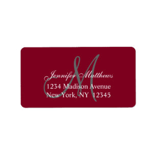 Elegant Bourgogne Bruiloft RSVP Retouradres Etiket
