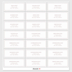 Elegant Bourgogne Classic Script Gastadres Sticker